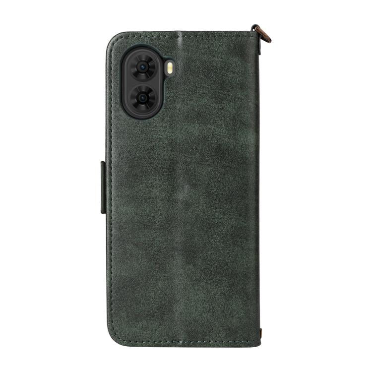 For ZTE nubia S2 504ZT Multi-card Slots Crossbody Cowhide Leather Phone Case