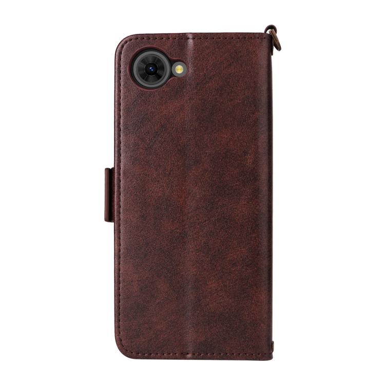 For ZTE nubia S2e / S2R / S2 Lite Multi-card Slots Crossbody Cowhide Leather Phone Case