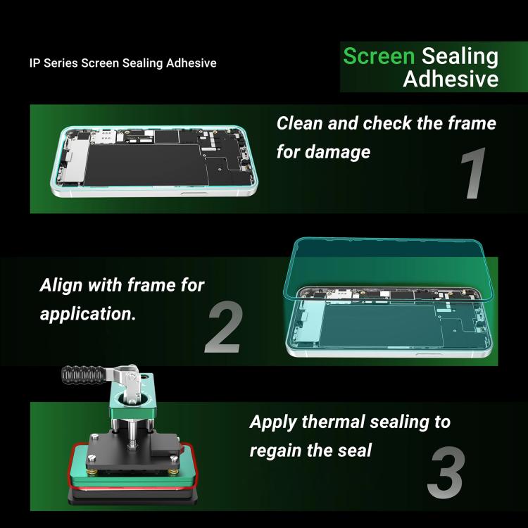 For iPhone 15 2UUL IP Series Back Cover Sealing Adhesive  - 5pcs/Box