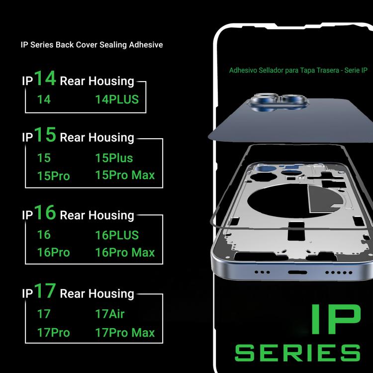 For iPhone 15 2UUL IP Series Back Cover Sealing Adhesive  - 5pcs/Box