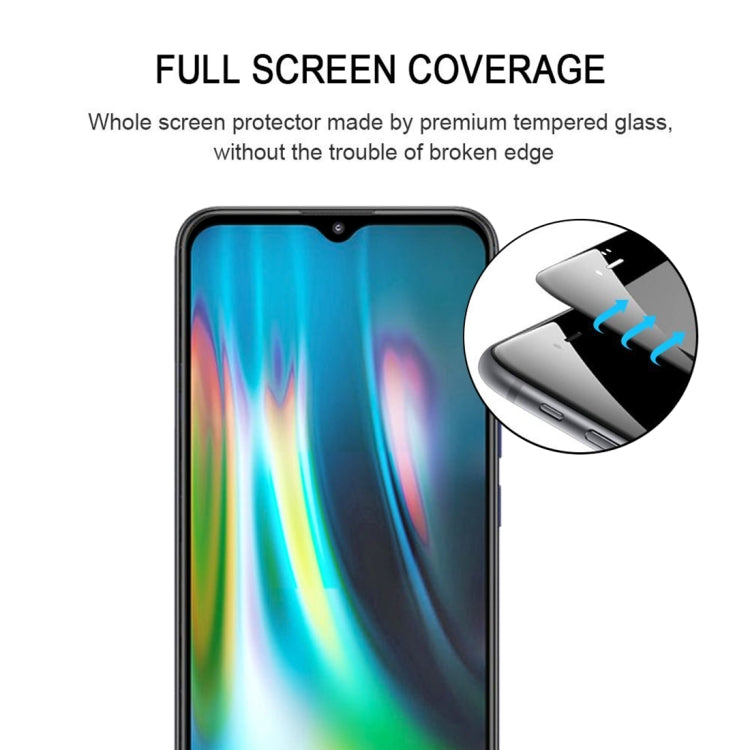 For Motorola Moto G9 Play Full Glue Full Screen Tempered Glass Film