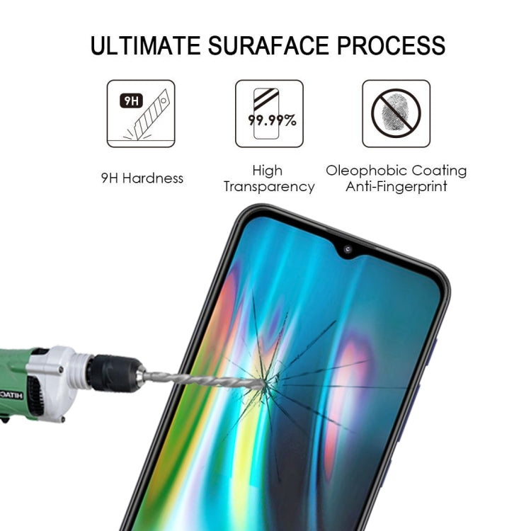 For Motorola Moto G9 Play Full Glue Full Screen Tempered Glass Film