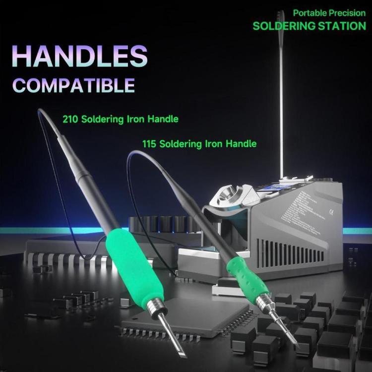 MECHANIC X60 Pro Portable Precision Soldering Station Compatible with 115 / 210 Soldering Handles, Plug:US Plug