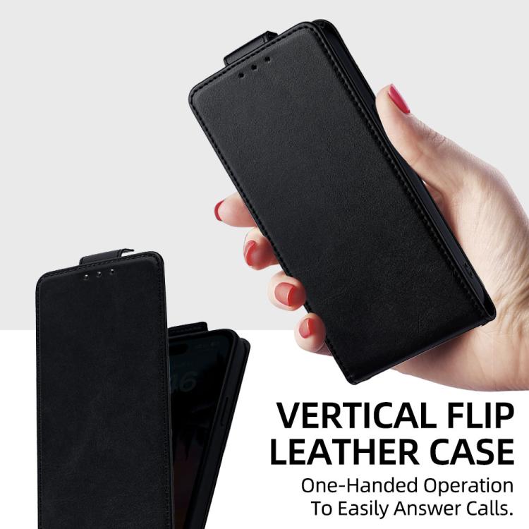 For Honor Magic5 Pro Vertical Flip Cover Solid Color Vegan Leather Phone Case with Crossbody Chain