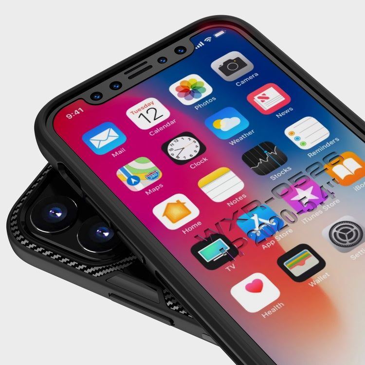 For iPhone 12 mini Shockproof Transparent TPU + Acrylic Protective Case with Ring Holder