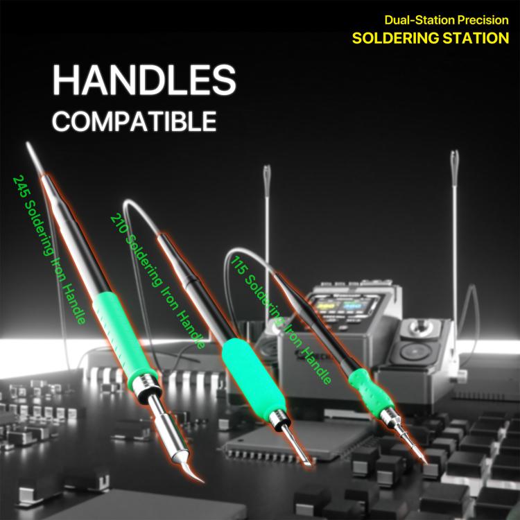 MECHANIC X200 Max Pen-Style Smart Temperature-Adjustable Dual-Station Precision Soldering Station, Plug:US Plug