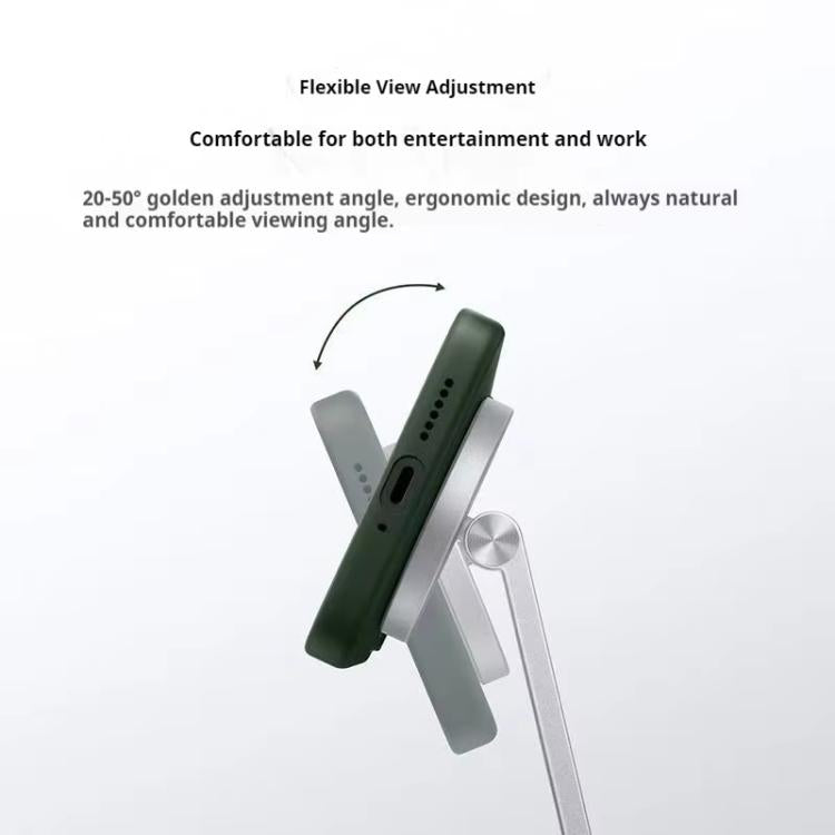 Original Xiaomi 30W 2 in 1 Magnetic Wireless Charger for Mobile Phones and Earphones - Silver White
