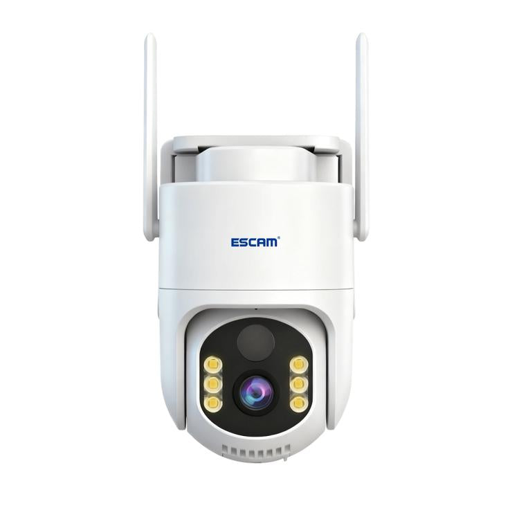 ESCAM QFS71 4G 3MP IP66 Wireless Security Camera System with Solar Panel, Version:European Version - White