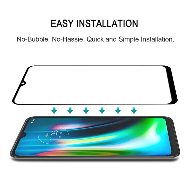 For Motorola Moto G9 (India) 25 PCS Full Glue Full Screen Tempered Glass Film