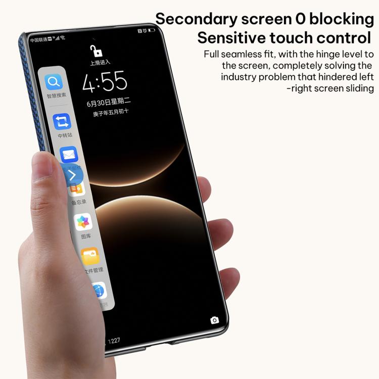 For Huawei Mate X7 SULADA Kevlar Woven Texture Magnetic Leather Phone Case