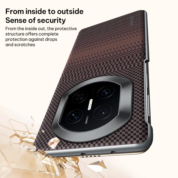 For Huawei Mate X7 SULADA Kevlar Woven Texture Magnetic Leather Phone Case