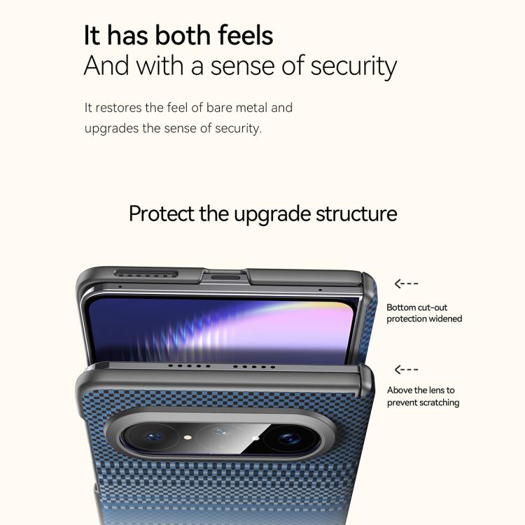 For Huawei Pura X Max SULADA Kevlar Woven Texture Magnetic Leather Phone Case