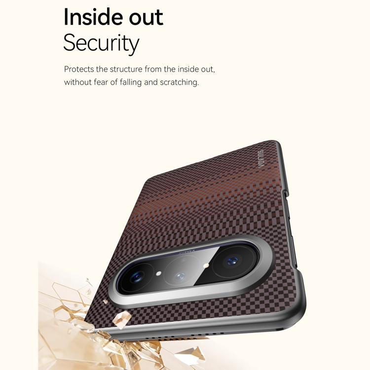 For Huawei Pura X Max SULADA Kevlar Woven Texture Magnetic Leather Phone Case