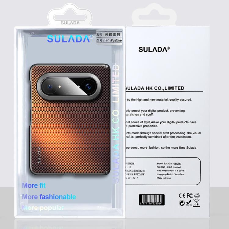 For Huawei Pura X Max SULADA Kevlar Woven Texture Magnetic Leather Phone Case