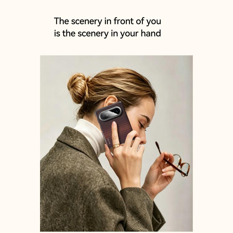 For Huawei Pura X Max SULADA Kevlar Woven Texture Magnetic Leather Phone Case