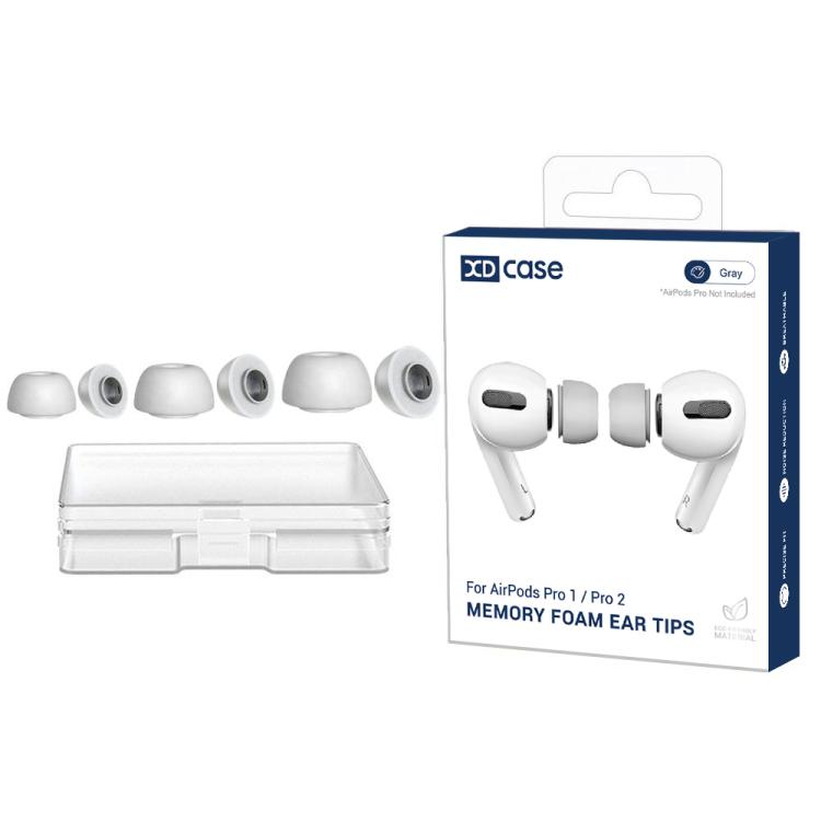 For AirPods Pro 1 / 2 XDcase 3 Pairs Replacement Memory Foam Ear Tips, S/M/L Size