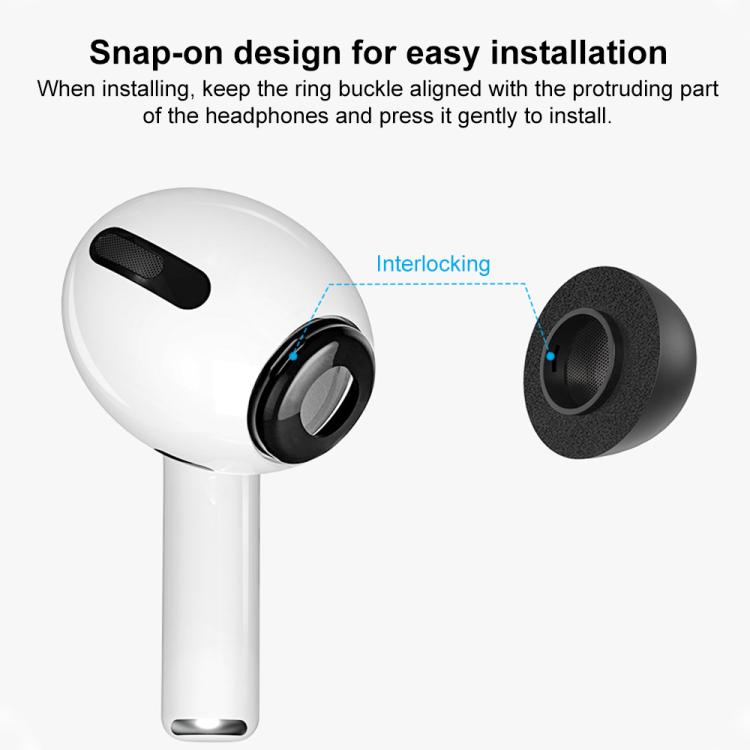 For AirPods Pro 1 / 2 XDcase 3 Pairs Replacement Memory Foam Ear Tips, S/M/L Size