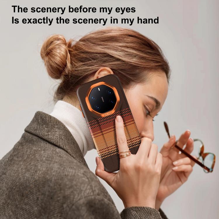 For Huawei Mate 80 RS Ultimate SULADA Kevlar Woven Texture Magnetic Leather Phone Case