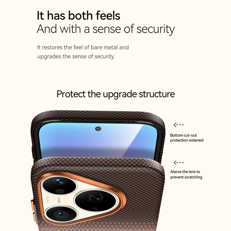 For Huawei Pura 90 Pro Max 5G SULADA Kevlar Woven Texture Magnetic Leather Phone Case
