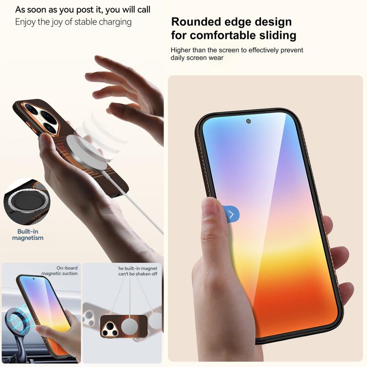For Huawei Pura 90 Pro Max 5G SULADA Kevlar Woven Texture Magnetic Leather Phone Case