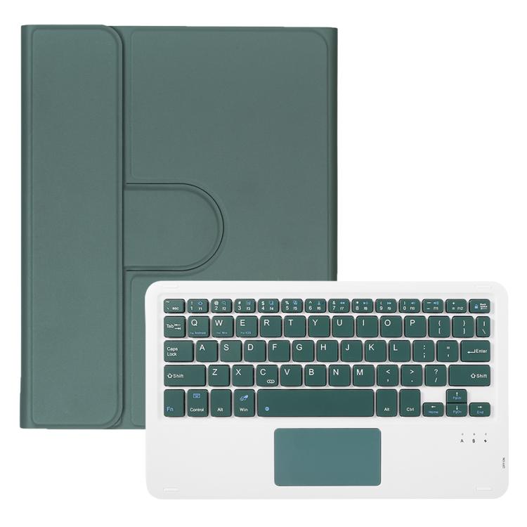 For iPad Pro 11 2025 / 2024 360-degree Rotation Bluetooth Keyboard Leather Tablet Case with Touchpad