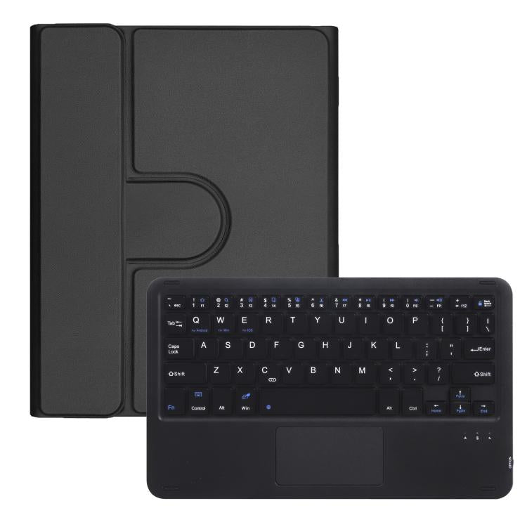 For iPad 10.2 2021 / 2019 / iPad Air 3 360-degree Rotation Bluetooth Keyboard Leather Tablet Case with Touchpad