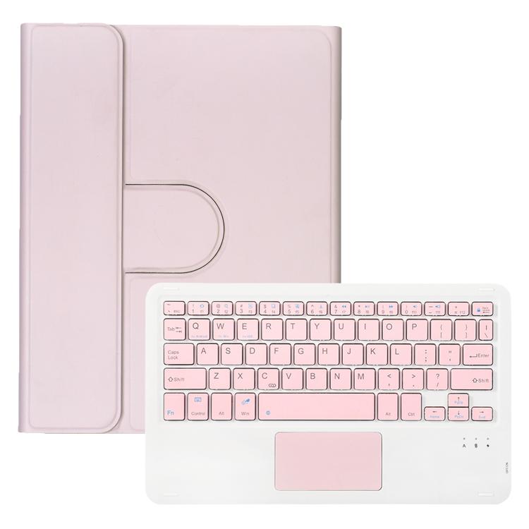 For iPad 10.2 2021 / 2019 / iPad Air 3 360-degree Rotation Bluetooth Keyboard Leather Tablet Case with Touchpad