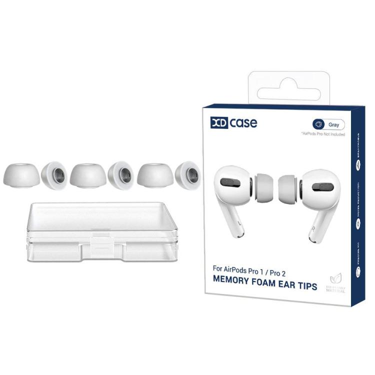 For AirPods Pro 1 / 2 XDcase 3 Pairs Replacement Memory Foam Ear Tips, M Size