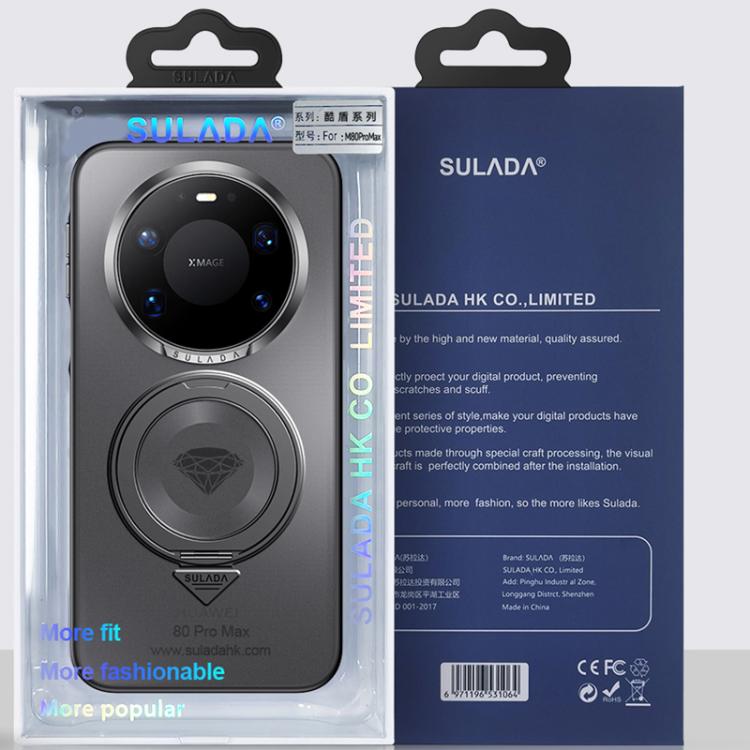 For Huawei Mate 80 Pro Max SULADA 360 Degree Rotation Holder Frosted Magnetic Phone Case