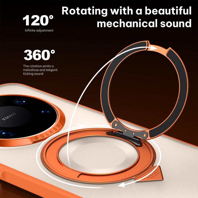 For Huawei Mate 80 / Mate 80 Pro SULADA 360 Degree Rotation Holder Frosted Magnetic Phone Case
