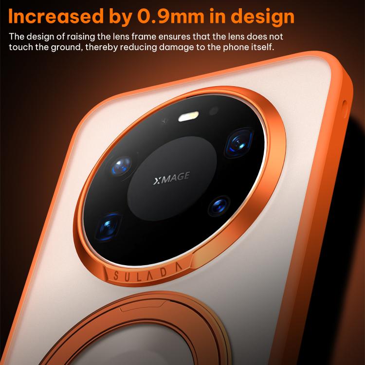 For Huawei Mate 80 / Mate 80 Pro SULADA 360 Degree Rotation Holder Frosted Magnetic Phone Case