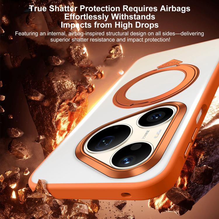 For Huawei Pura 90 Pro Max 5G SULADA 360 Degree Rotation Holder Frosted Magnetic Phone Case