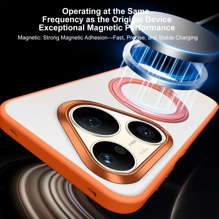 For Huawei Pura 90 Pro 5G SULADA 360 Degree Rotation Holder Frosted Magnetic Phone Case