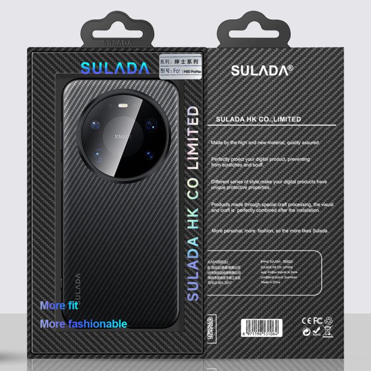 For Huawei Mate 80 Pro Max SULADA 600D Kevlar Texture PC Shockproof Phone Case