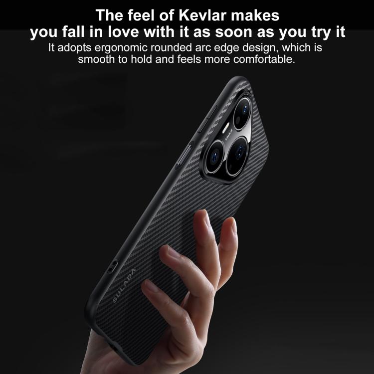 For Huawei Pura 80 Pro 5G SULADA 600D Kevlar Texture PC Shockproof Phone Case