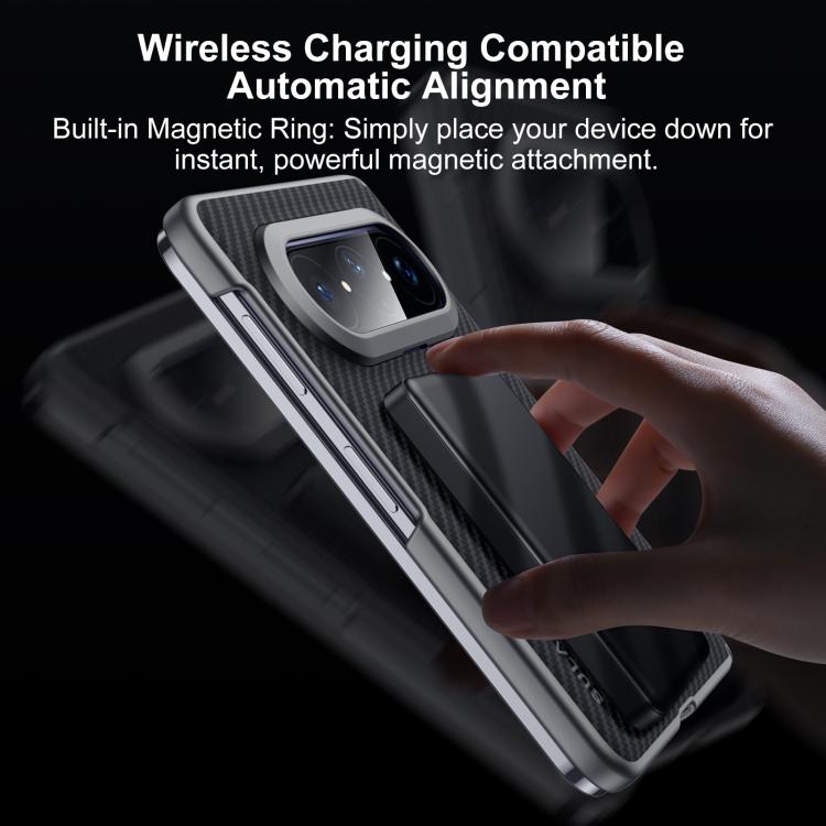 For Huawei Pura X Max SULADA 600D Kevlar Texture PC Shockproof Phone Case