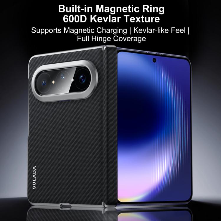 For Huawei Pura X Max SULADA 600D Kevlar Texture PC Shockproof Phone Case