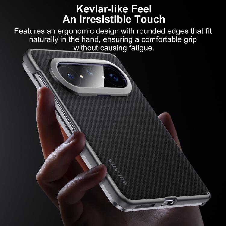 For Huawei Pura X Max SULADA 600D Kevlar Texture PC Shockproof Phone Case