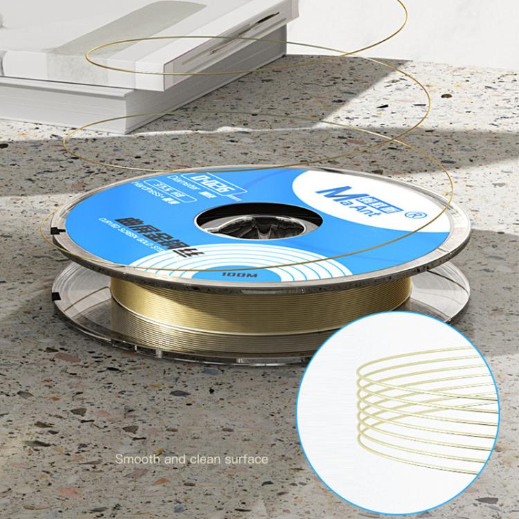 MaAnt 100m High Hardness Curved Screen Cutting Diamond Wire, Diameter:0.026mm