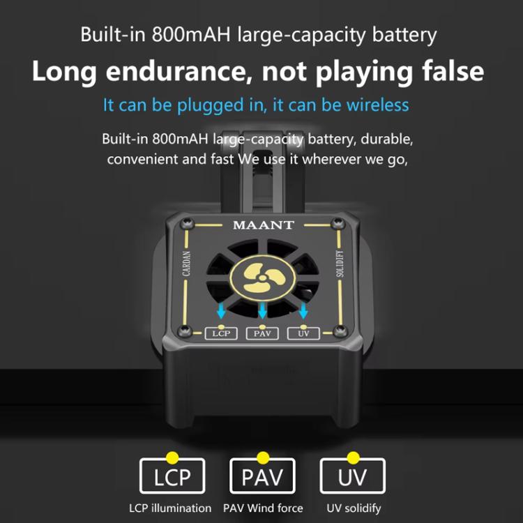 MaAnt M066 3W Multi-function Rechargeable UV Curing Cooling Fan