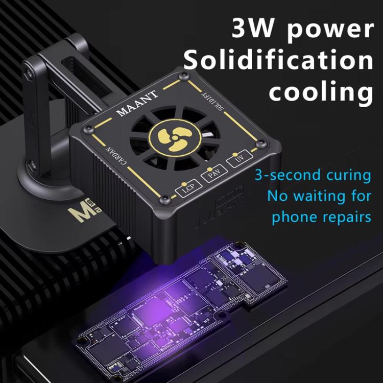 MaAnt M066 3W Multi-function Rechargeable UV Curing Cooling Fan
