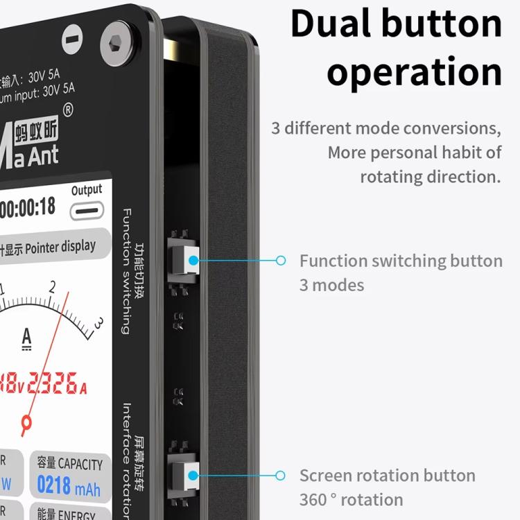 MaAnt DL-02 Intelligent Number Pointer Curve Ammeter