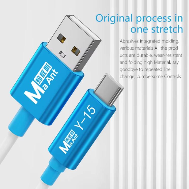 MaAnt Y-15 USB to Type-C Charging Restore Data Transmission Cable for iPhone / iPad