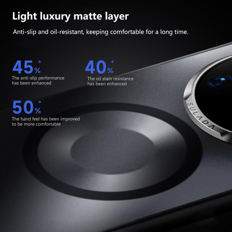 For Huawei Mate 80 / Mate 80 Pro SULADA Light Sand MagSafe Magnetic PC Hybrid TPU Phone Case