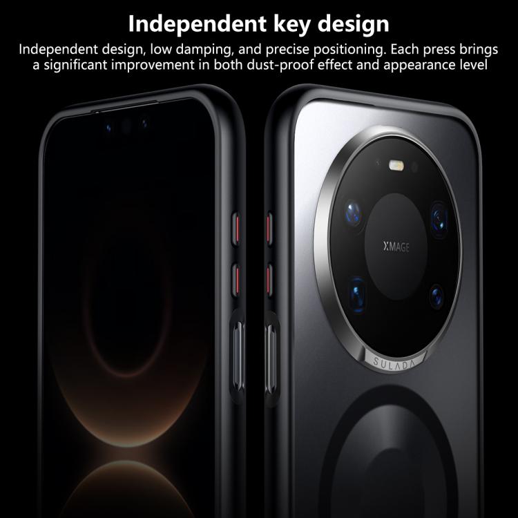 For Huawei Mate 80 Pro Max SULADA Light Sand MagSafe Magnetic PC Hybrid TPU Phone Case