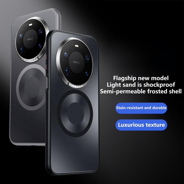 For Huawei Mate 80 Pro Max SULADA Light Sand MagSafe Magnetic PC Hybrid TPU Phone Case