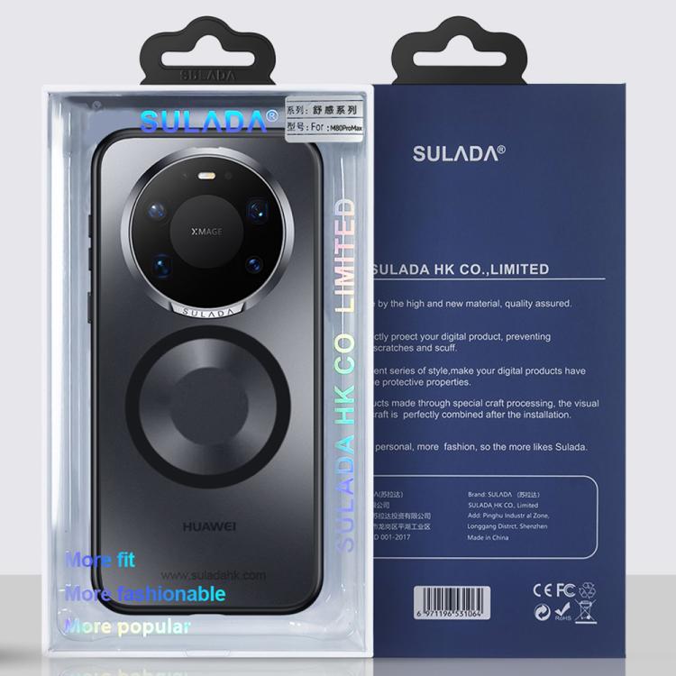 For Huawei Mate 80 Pro Max SULADA Light Sand MagSafe Magnetic PC Hybrid TPU Phone Case