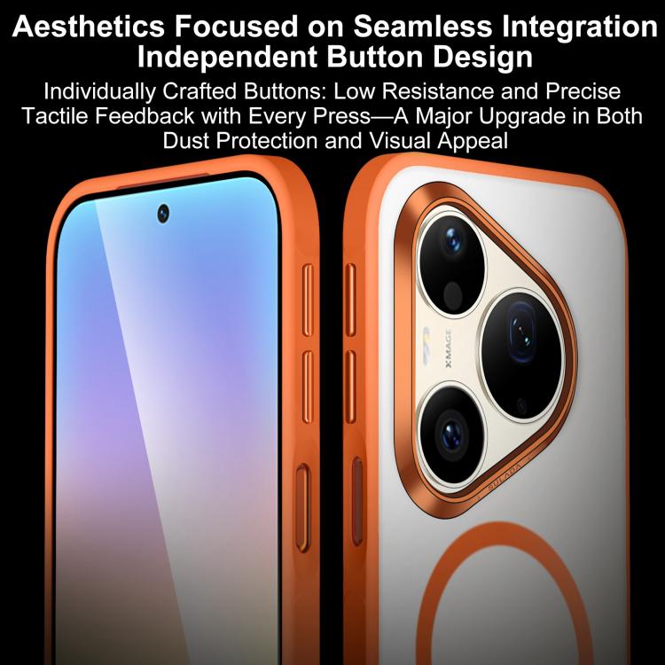 For Huawei Pura 90 Pro Max 5G SULADA Light Sand MagSafe Magnetic PC Hybrid TPU Phone Case