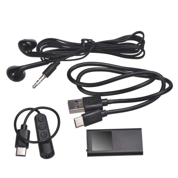 S06 HD Noise Reduction Voice Recorder Portable MP3 Player, Memory:8GB - Black
