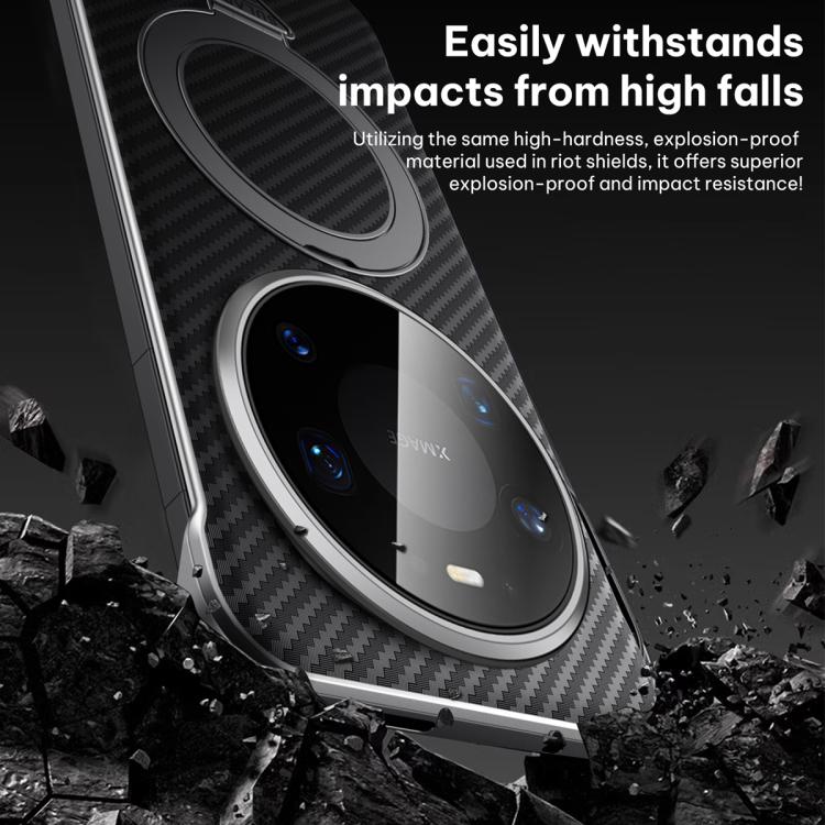 For Huawei Mate 80 Pro Max SULADA Kevlar Texture MagSafe Magnetic Holder Phone Case